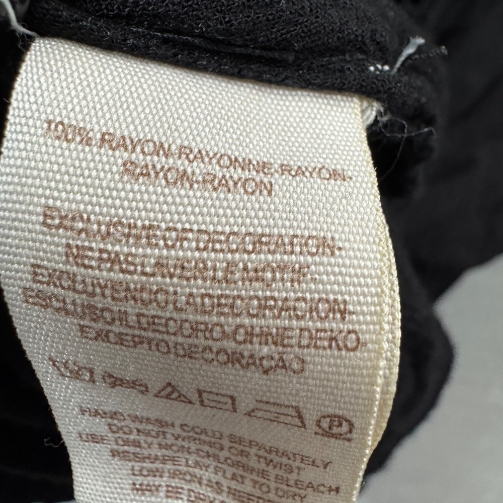 Free People Womens Swingy Lace Tunic Top Blouse Black Small Boho Dark Romantic - Picture 9 of 10